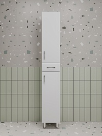 Style Line Шкаф пенал Эко Стандарт 30 с б/к белый – фотография-2